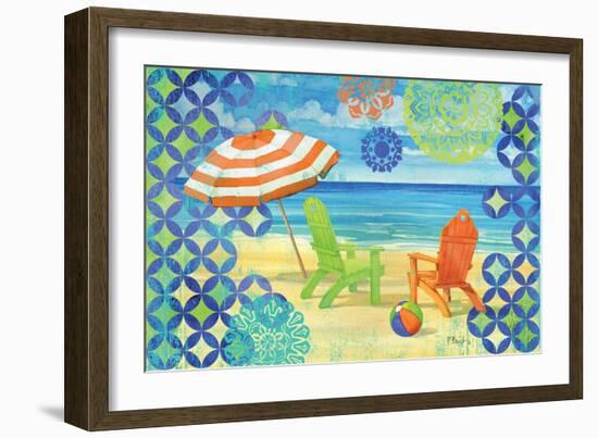 Geo Beach III-Paul Brent-Framed Art Print