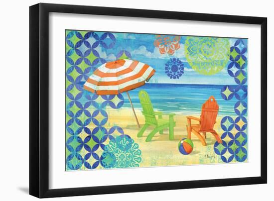 Geo Beach III-Paul Brent-Framed Art Print