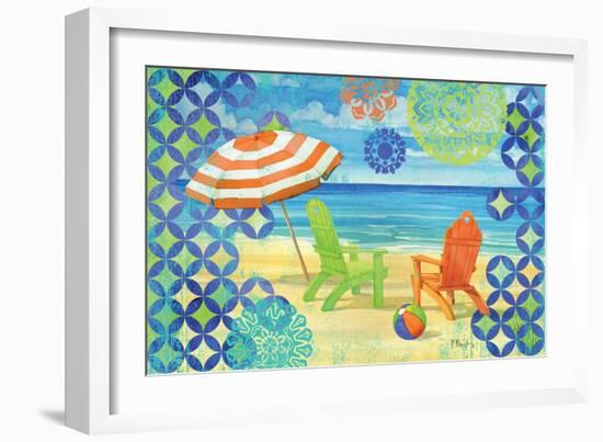 Geo Beach III-Paul Brent-Framed Art Print