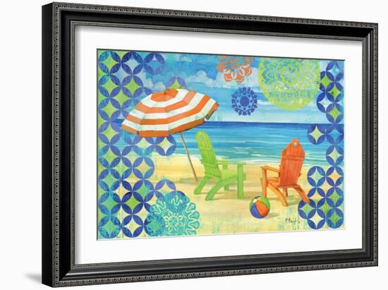 Geo Beach III-Paul Brent-Framed Art Print