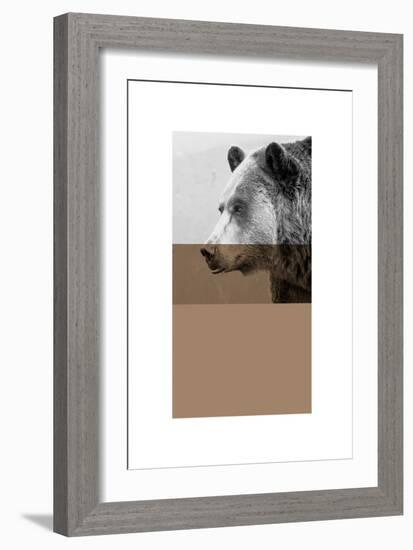 Geo Bear-Sisa Jasper-Framed Art Print