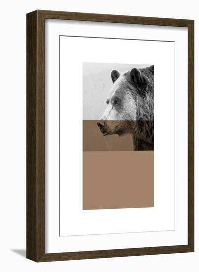 Geo Bear-Sisa Jasper-Framed Art Print