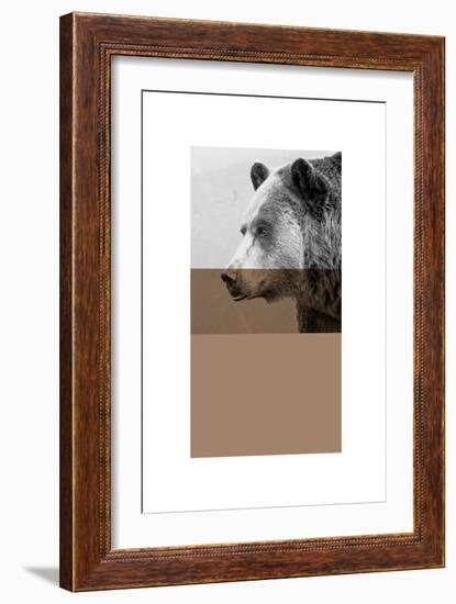 Geo Bear-Sisa Jasper-Framed Art Print