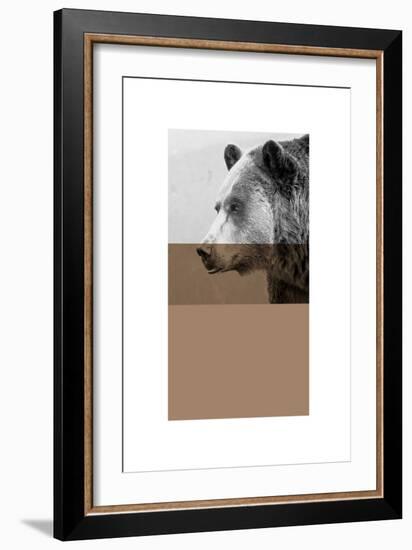 Geo Bear-Sisa Jasper-Framed Art Print