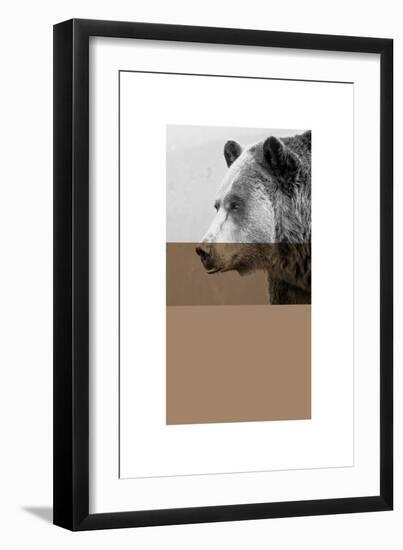 Geo Bear-Sisa Jasper-Framed Art Print