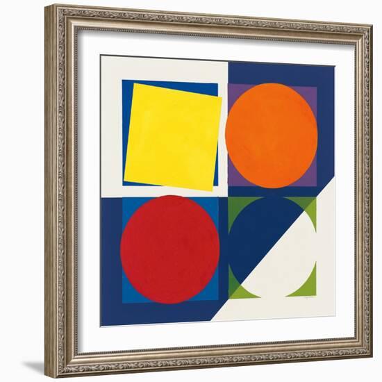 Geo Bright Primary-Avery Tillmon-Framed Art Print