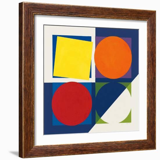 Geo Bright Primary-Avery Tillmon-Framed Art Print