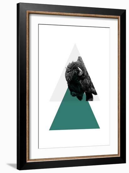 Geo Buffalo-Sisa Jasper-Framed Art Print