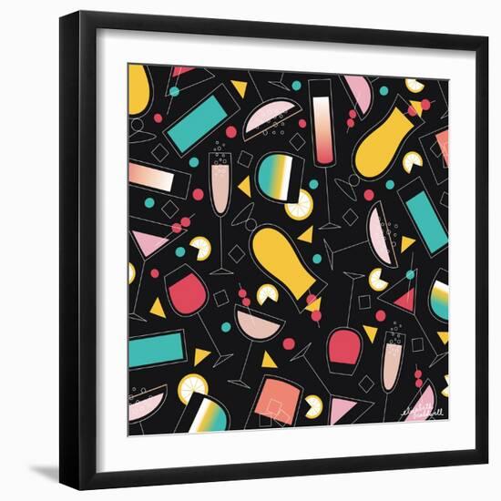 Geo Cocktails-Elizabeth Caldwell-Framed Giclee Print