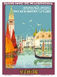 Venice (Venise), Italy - Venetian Grand Canal - Fast Train Daily-Geo Dorival-Framed Art Print