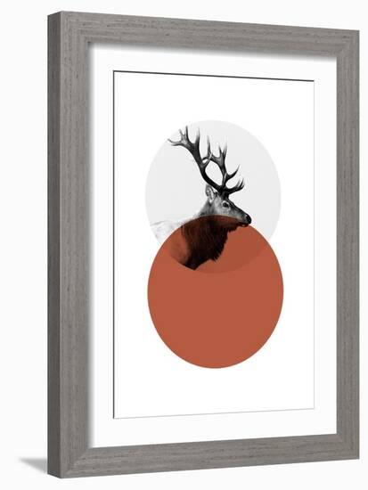 Geo Elk-Sisa Jasper-Framed Art Print