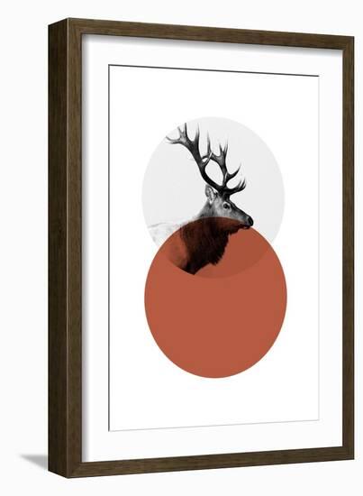 Geo Elk-Sisa Jasper-Framed Art Print