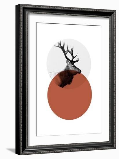 Geo Elk-Sisa Jasper-Framed Art Print