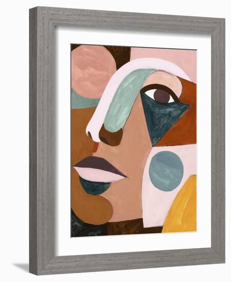 Geo Face IV-Victoria Borges-Framed Art Print