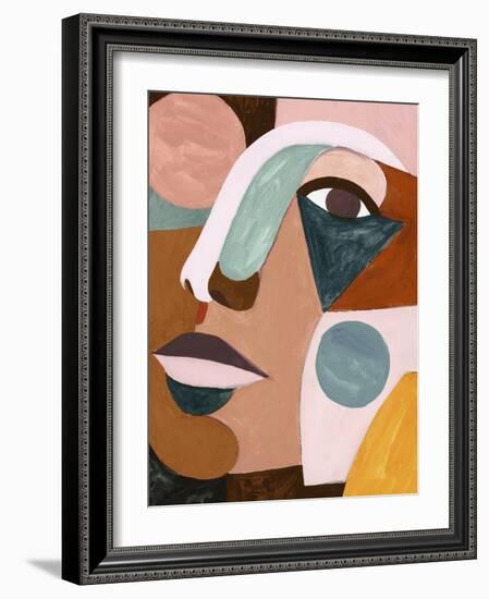 Geo Face IV-Victoria Borges-Framed Art Print