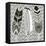 Geo Feathers I Zentangle-Sara Zieve Miller-Framed Stretched Canvas