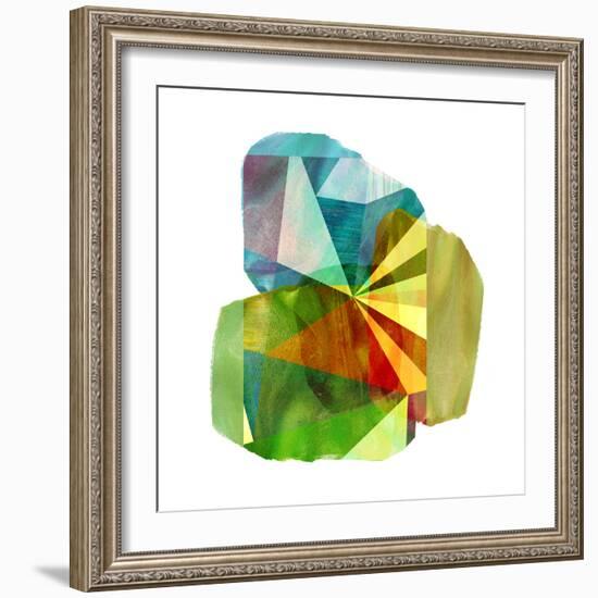 Geo Mono Block II-Sisa Jasper-Framed Art Print