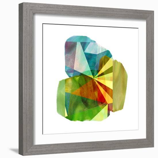 Geo Mono Block II-Sisa Jasper-Framed Art Print