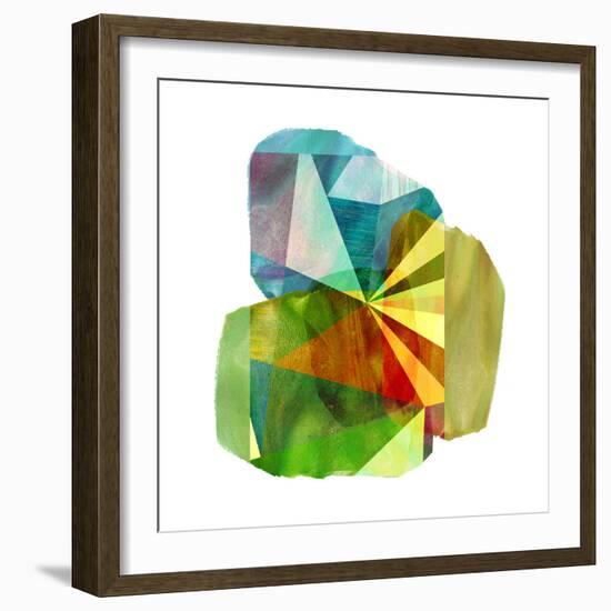 Geo Mono Block II-Sisa Jasper-Framed Art Print