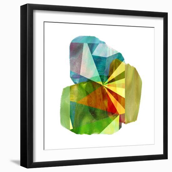 Geo Mono Block II-Sisa Jasper-Framed Art Print