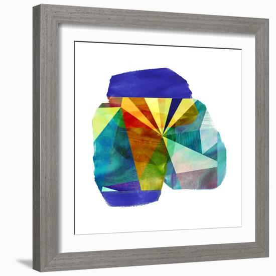 Geo Mono Block III-Sisa Jasper-Framed Art Print