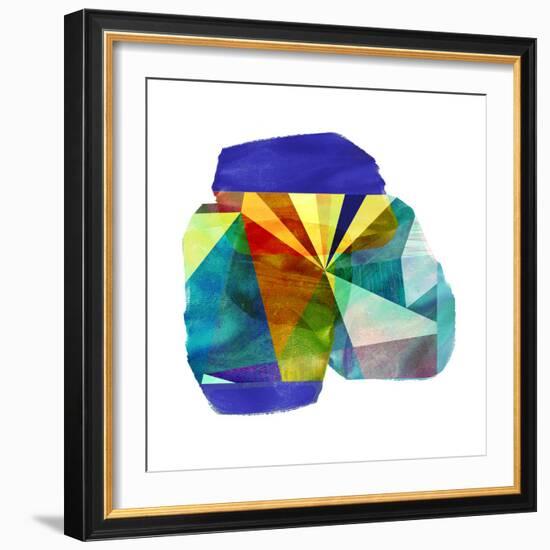 Geo Mono Block III-Sisa Jasper-Framed Art Print