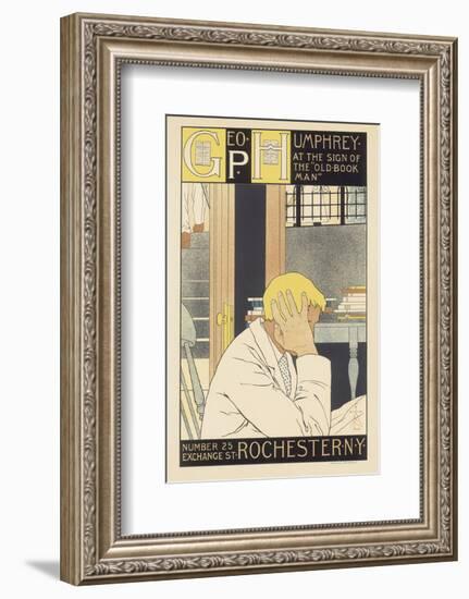 Geo P. Humphrey, The Old Book Man-M^ Louise Stowell-Framed Art Print