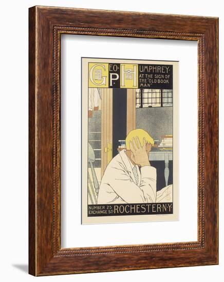 Geo P. Humphrey, The Old Book Man-M^ Louise Stowell-Framed Art Print