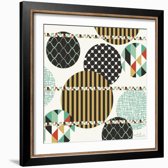 Geo Patterned Dots-Elizabeth Caldwell-Framed Giclee Print