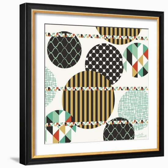 Geo Patterned Dots-Elizabeth Caldwell-Framed Giclee Print