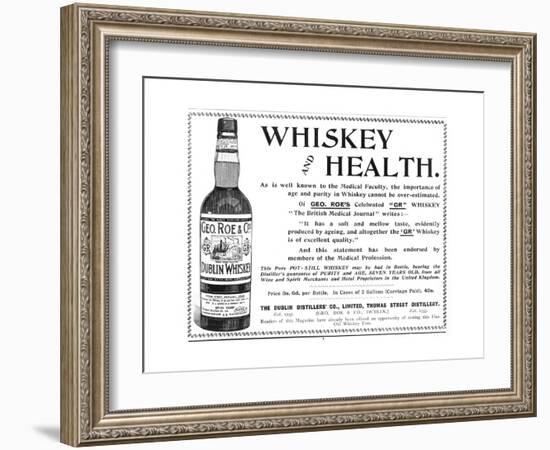 Geo Roe's Irish Whisky-null-Framed Giclee Print