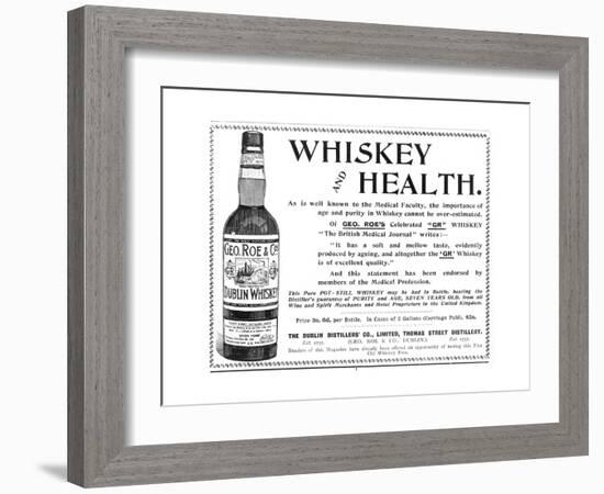 Geo Roe's Irish Whisky-null-Framed Giclee Print