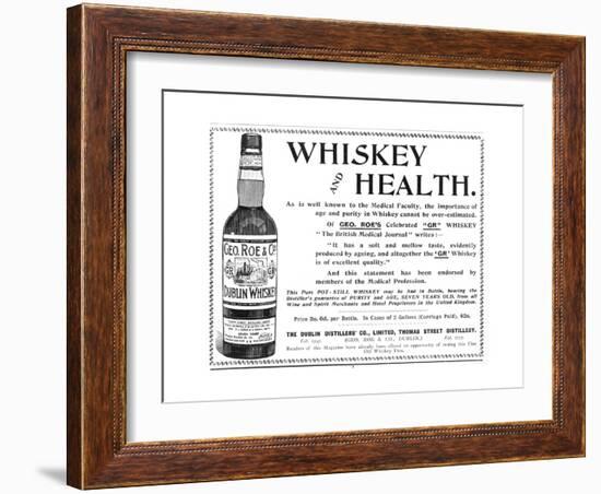 Geo Roe's Irish Whisky-null-Framed Giclee Print