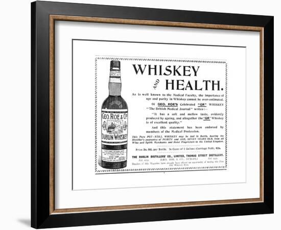 Geo Roe's Irish Whisky-null-Framed Giclee Print