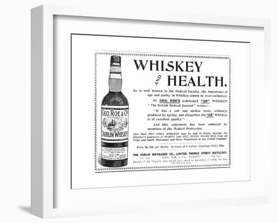 Geo Roe's Irish Whisky-null-Framed Giclee Print