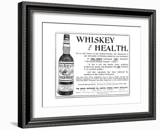 Geo Roe's Irish Whisky-null-Framed Giclee Print