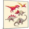 Geo Saurs-Michael Buxton-Mounted Art Print