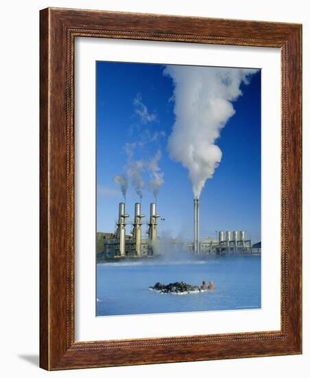 Geo Thermal Power Plant in Svartsengi (Black Field) Area, Iceland-Robert Francis-Framed Photographic Print