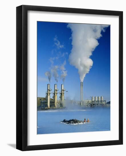 Geo Thermal Power Plant in Svartsengi (Black Field) Area, Iceland-Robert Francis-Framed Photographic Print