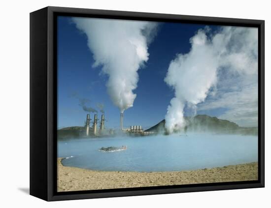 Geo-Thermal Power Plant in the Svartsengi Area, Svartsengi, Iceland, Polar Regions-Robert Francis-Framed Premier Image Canvas