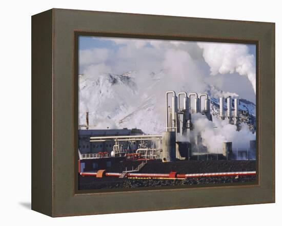 Geo-Thermal Power Plant, Svartsengi, Iceland-Kim Hart-Framed Premier Image Canvas