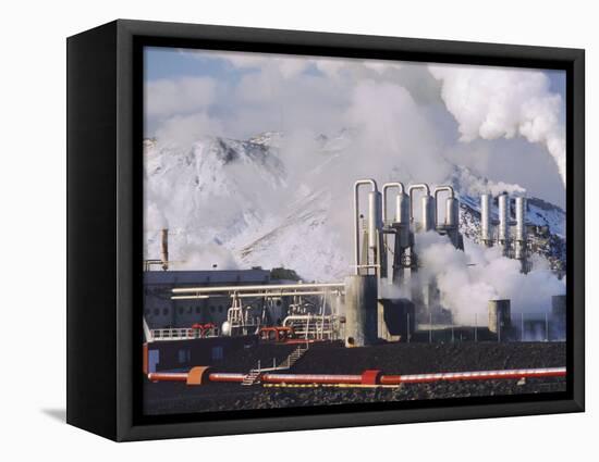 Geo-Thermal Power Plant, Svartsengi, Iceland-Kim Hart-Framed Premier Image Canvas