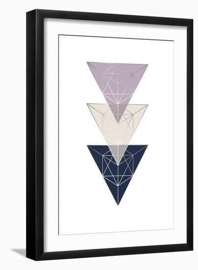 Geo Triangle SoftLuxe-Urban Epiphany-Framed Premium Giclee Print