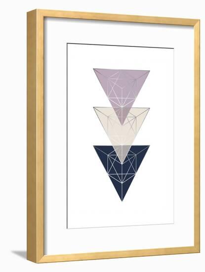 Geo Triangle SoftLuxe-Urban Epiphany-Framed Art Print