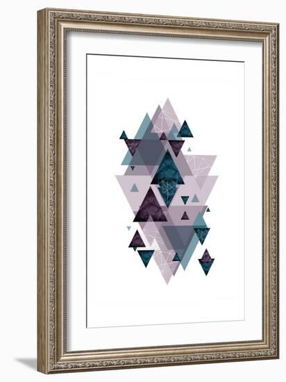 Geo Triangles SoftLuxe-Urban Epiphany-Framed Art Print