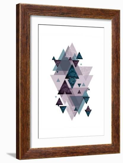 Geo Triangles SoftLuxe-Urban Epiphany-Framed Art Print