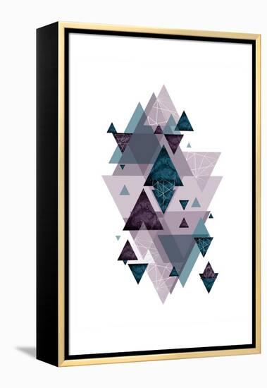 Geo Triangles SoftLuxe-Urban Epiphany-Framed Stretched Canvas