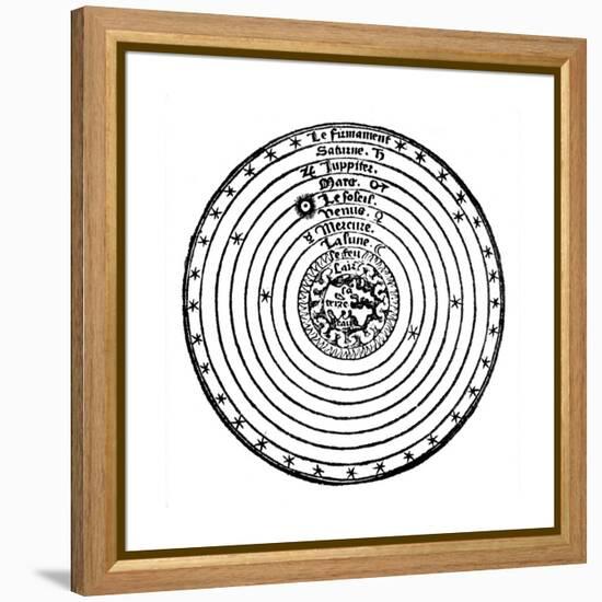 Geocentric or Earth-Centred System of the Universe, 1528-null-Framed Premier Image Canvas