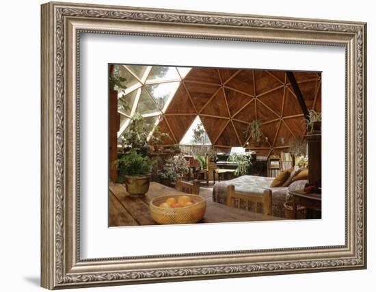 Geodesic Dome House Designed by Cathedralite Domes for Dr Charles Bingham, Fresno, CA, 1972-John Dominis-Framed Photographic Print