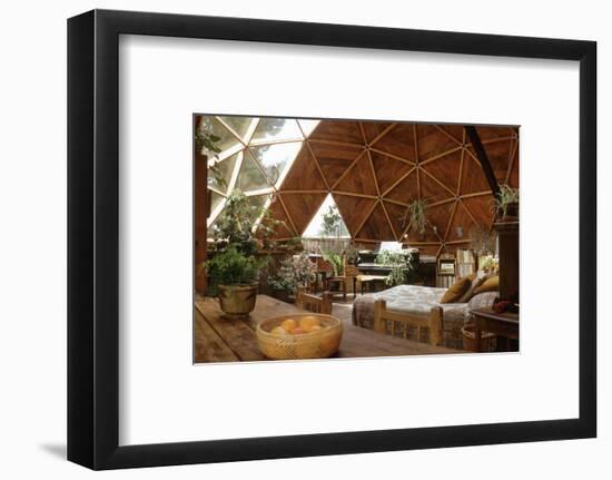 Geodesic Dome House Designed by Cathedralite Domes for Dr Charles Bingham, Fresno, CA, 1972-John Dominis-Framed Photographic Print